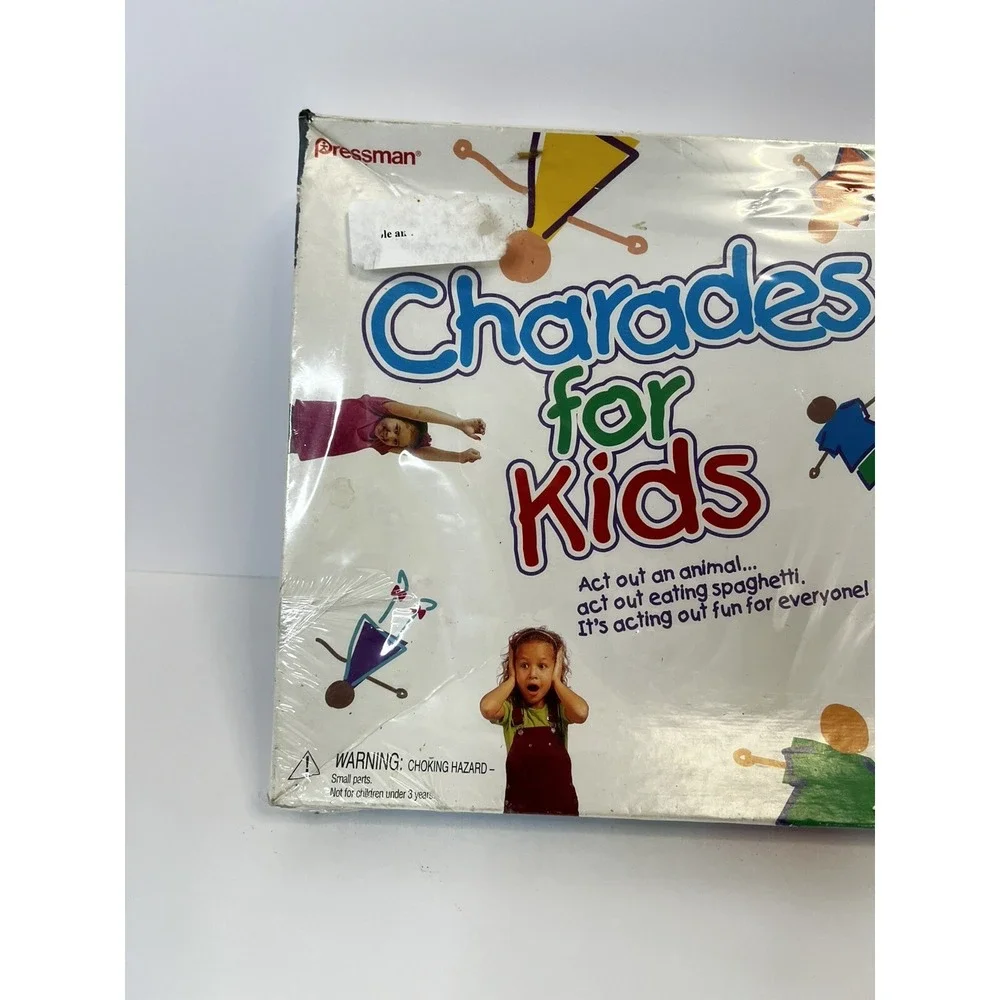 Pressman Charades for Kids Board Game 1999‎ Sealed New 3003 Ages 4+ 3-6 Players